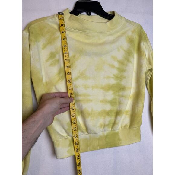 Pilcro And The Letterpress Anthropologie Elayna‎ Sweatshirt Top Yellow Medium - Picture 6 of 12